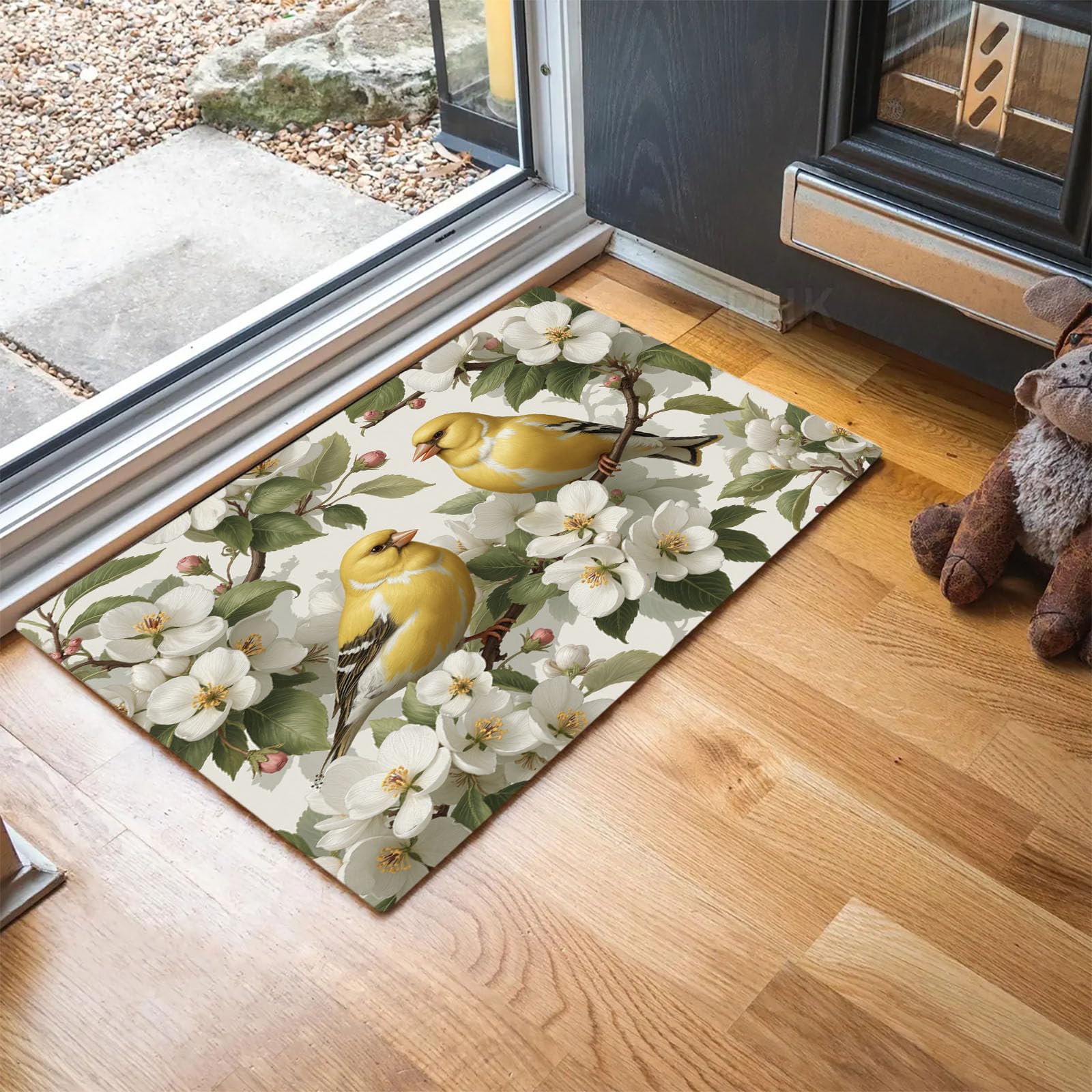 Tapis de Sol d'Entrée Animaux de la Campagne Paillasson Antidérapant Grand Format 90X150
