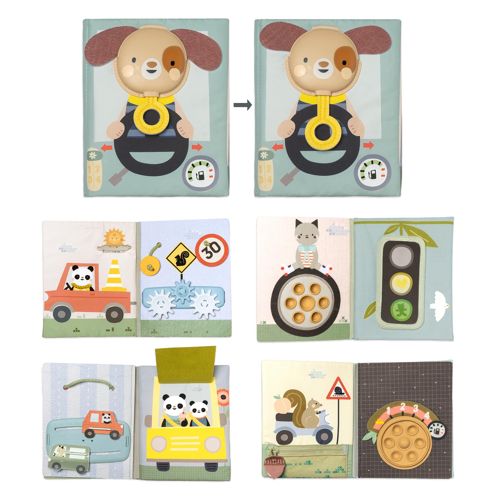 Taf Toys Tiny Traveller Busy Book. Toddler Montessori Busy Board Book
