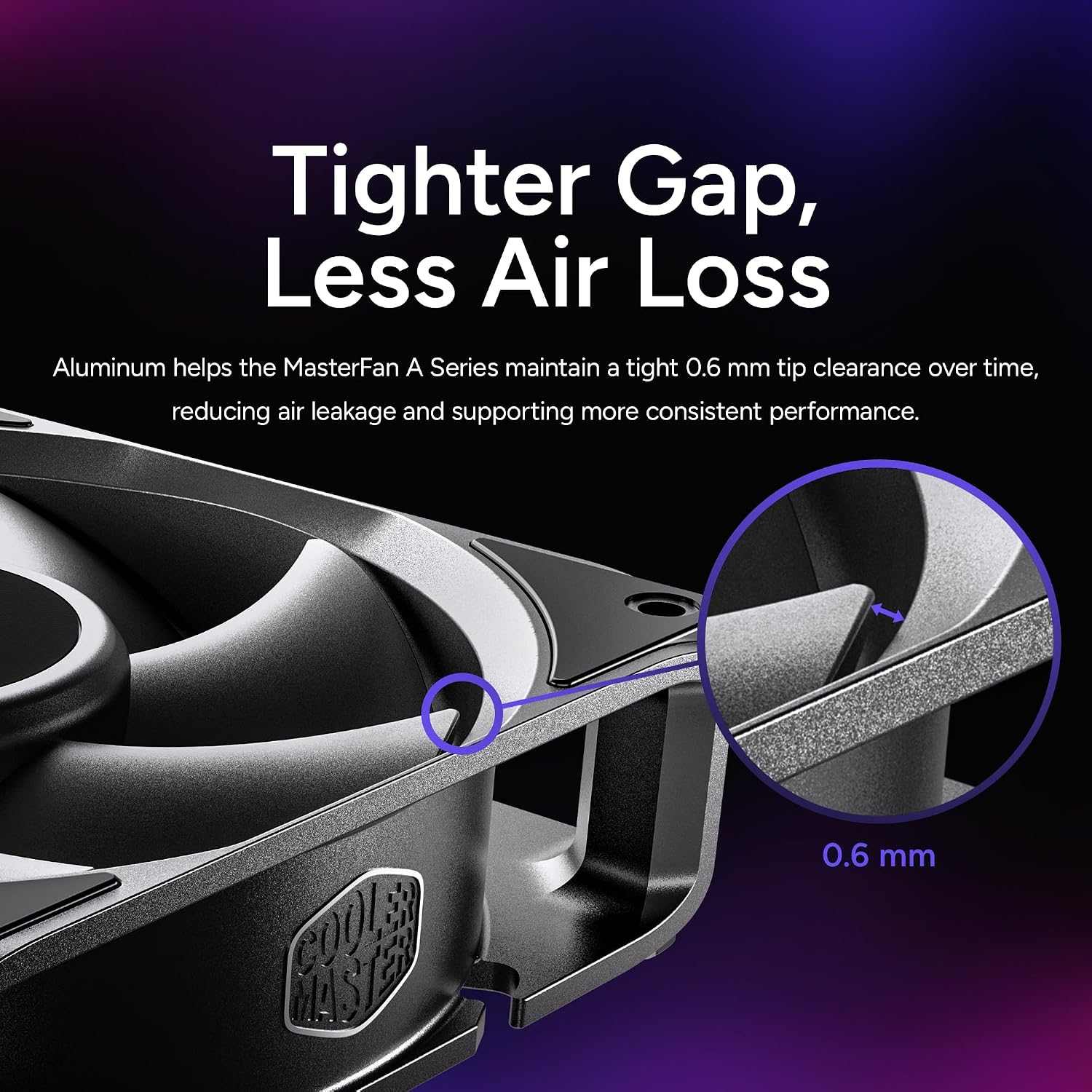 Cooler Master MasterFan A120 Case Fan, High Air Pressure, Aluminum Blades