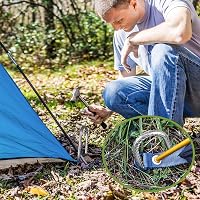 Graxury 20db Trampolín Rögzítő Horgony Talajcsap Galvanizált Acél Rozsdamentes 5