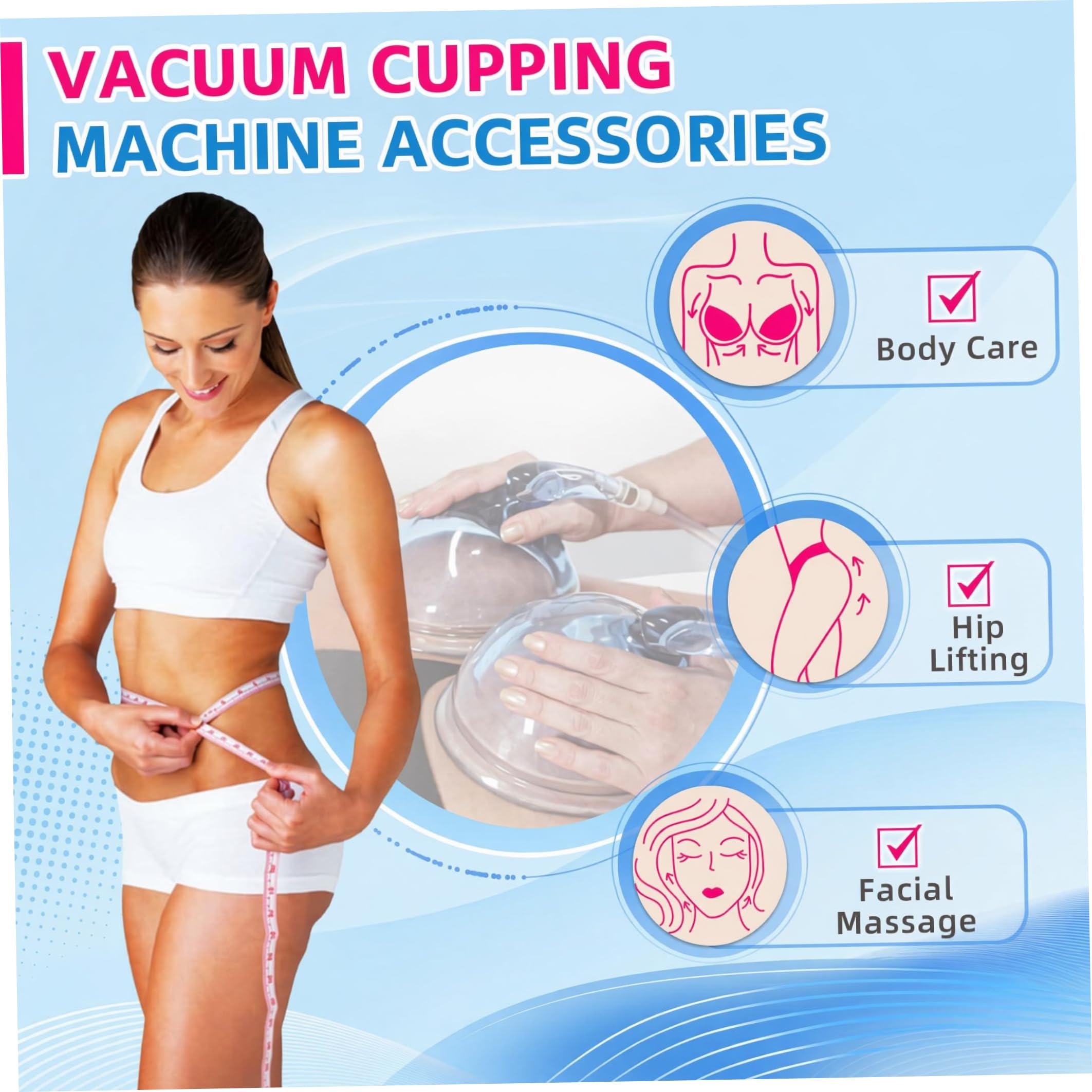 1 paio di macchine per il sollevamento dei glutei, macchine per coppe per scolpire il corpo con aspirazione dei glutei - Design ergonomico, dimensioni extra-large per modellare corpo, viola