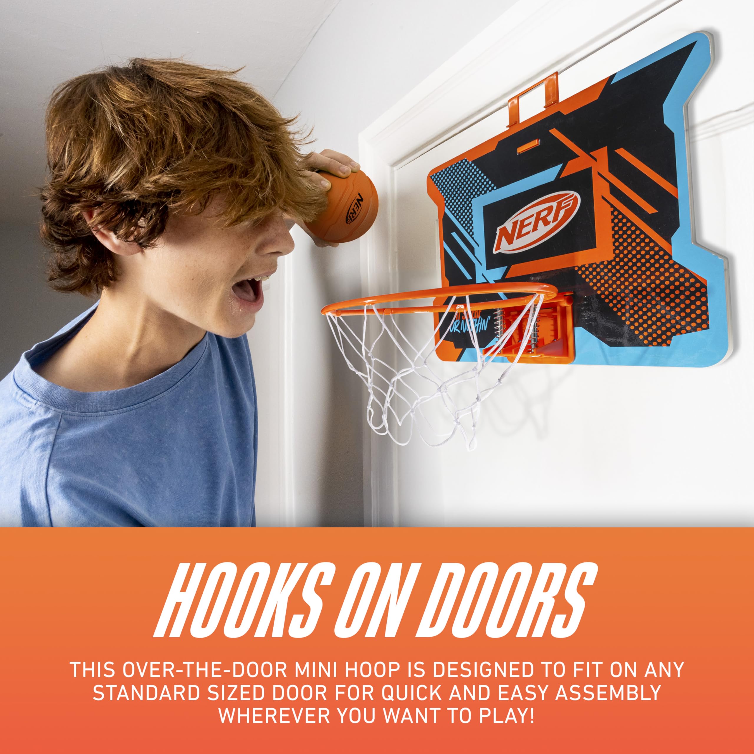 Franklin Sports NERFOOP Slam Mini Basketball Hoop Set - Pro Hoop