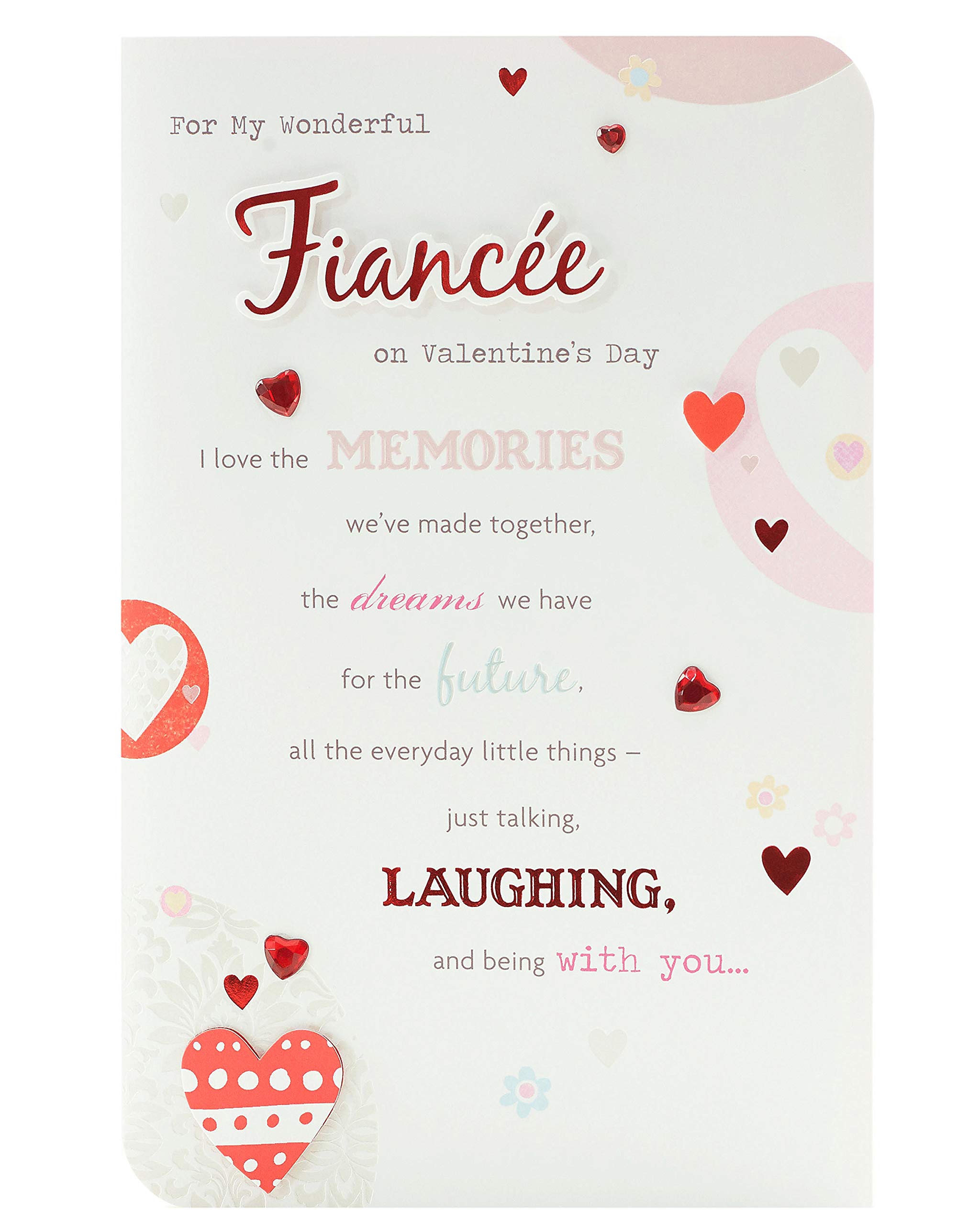 UK Greetings Valentine's Day Card for Fiancée - Loving Design