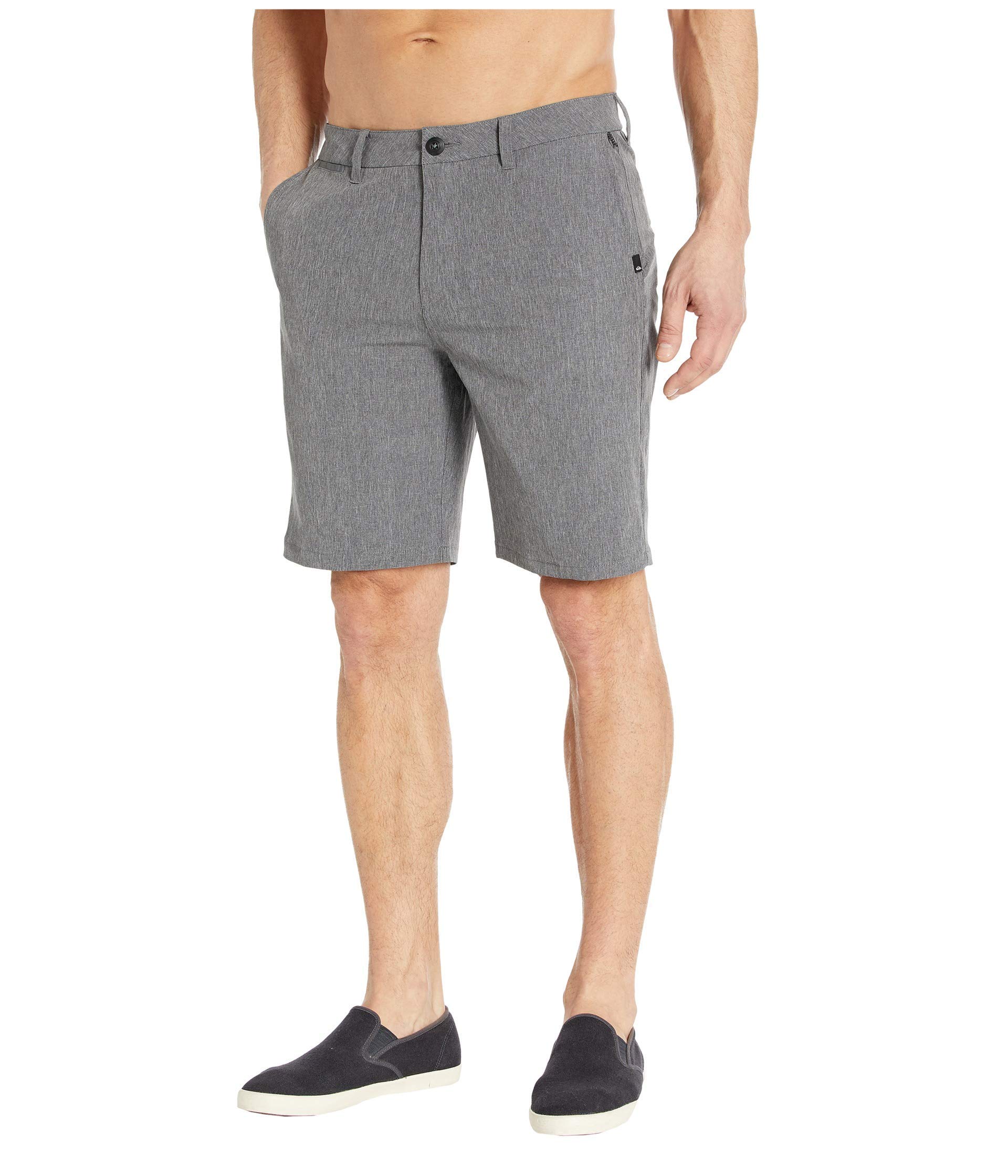 Quiksilver Men's Union Amphibian Hybrid 20 Inch Outseam Water Friendly Short Casual, Black Heather, XXXX-Small
