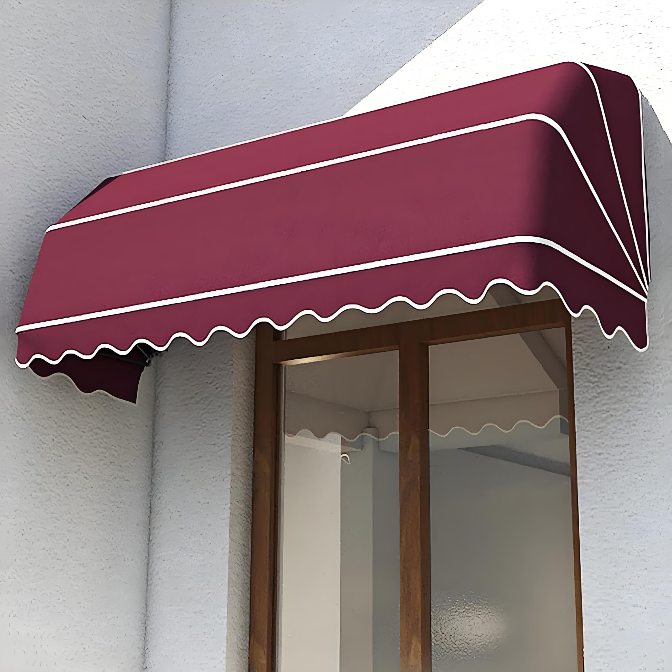 DLLDQBD Retractable Awning with Complete Frame, Fabric and Mounting Hardware, Ideal for Residential and Commercial Applications(Size:100x60x60cm,Color:A)