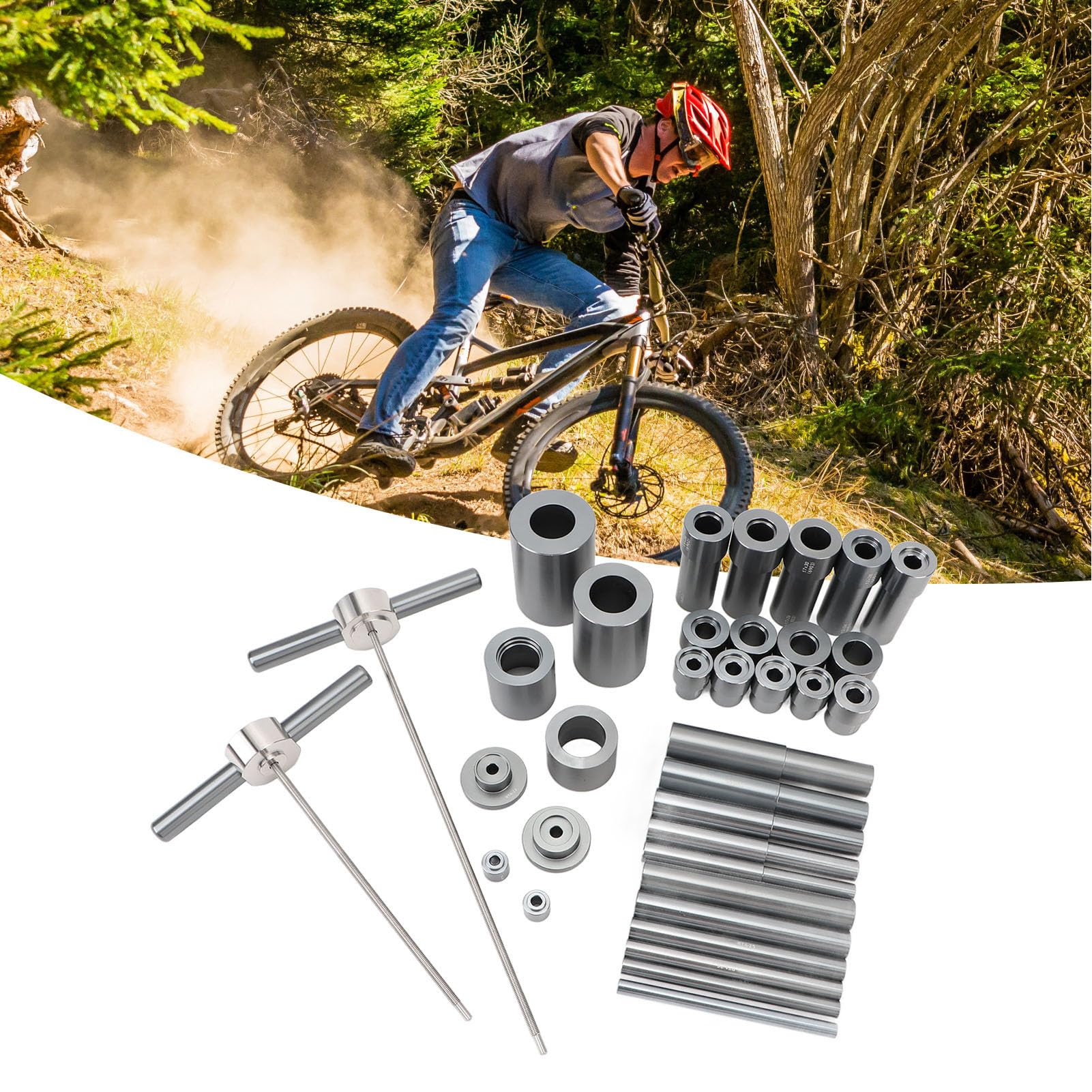 Juego De Prensa Para Rodamientos De Bicicleta - Aleación Aluminio 7075, CNC, Compatible Con Múltiples Medidas (6000, 6800, BB90, Etc.)