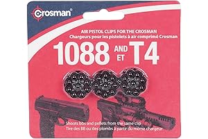 Fits T4 & 1088 Pistols, 3/Pack Crosman 8-Shot Rotary Clips