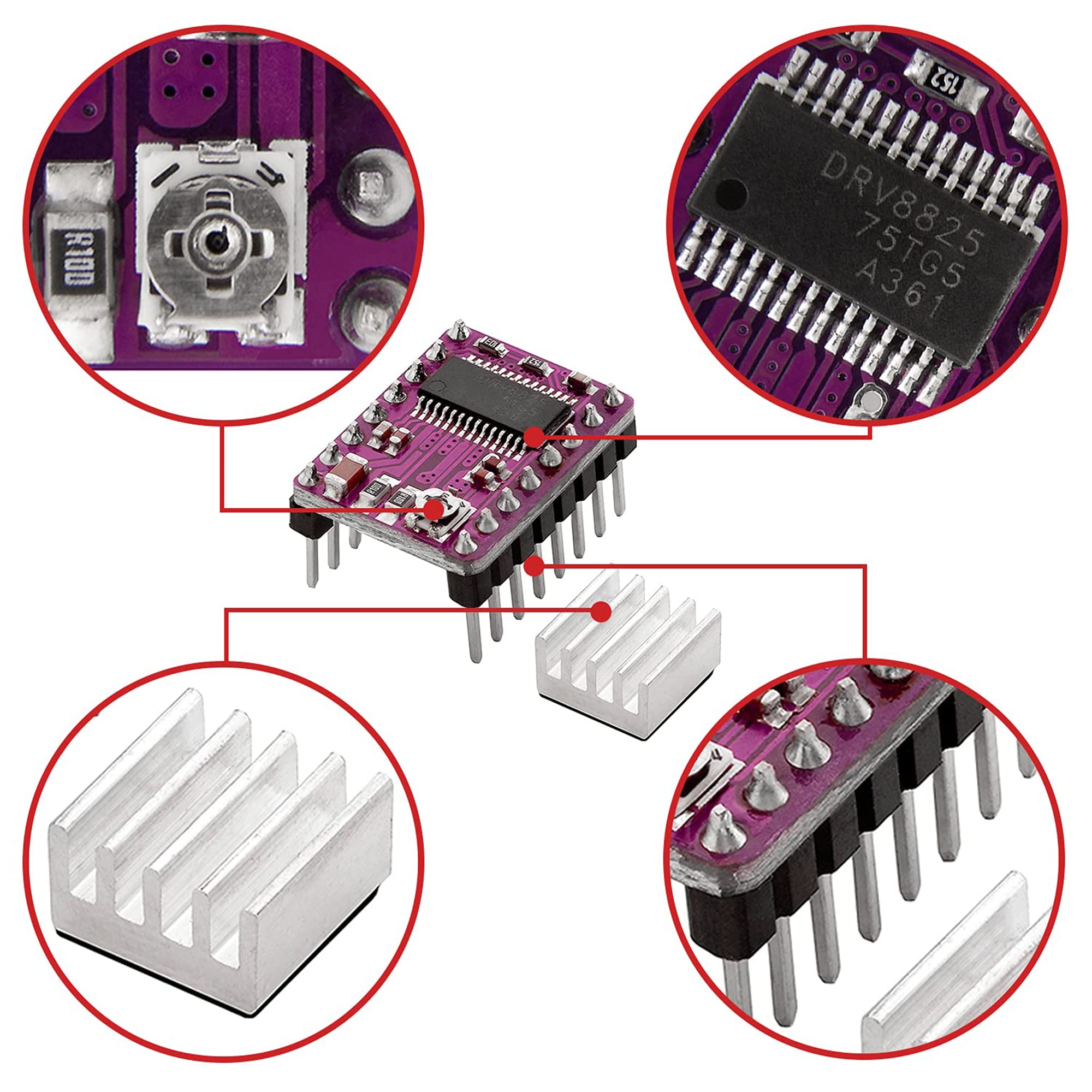 Modulo Driver DRV8825 Per Motori Stepper - Compatibile Con Arduino E Raspberry Pi - Foto 13