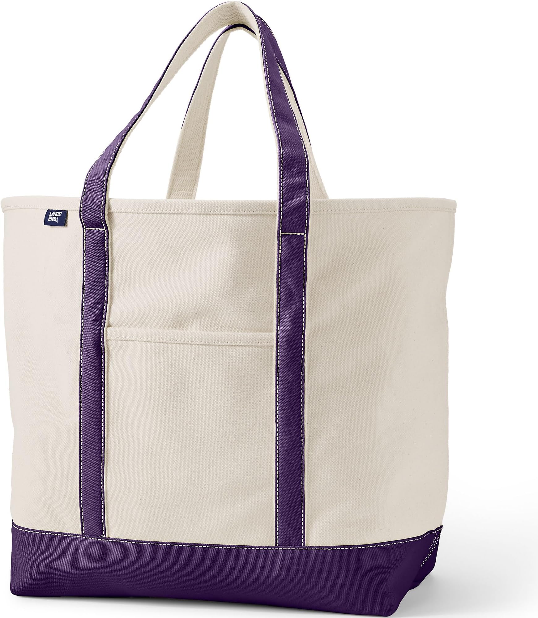 Lands' End Open Top Canvas Tote Bag