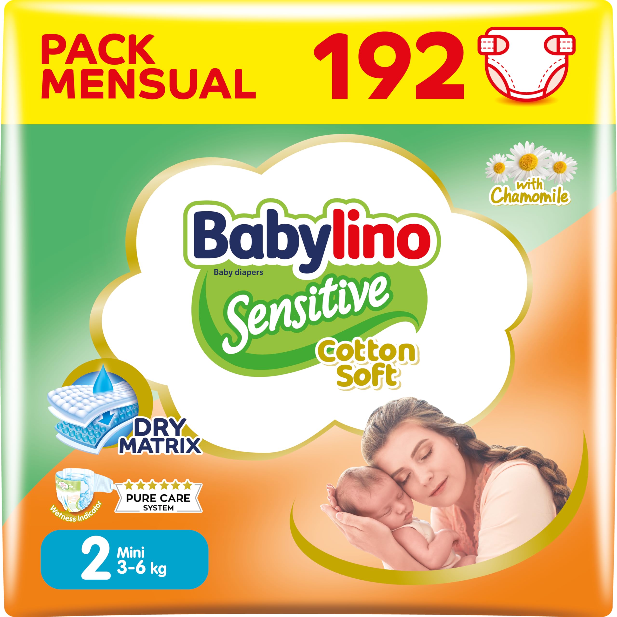 Babylino Sensitive Cotton Soft, Pañales Bebé Talla 1, Newborn (2-5 kg), 26 unidades — view 30
