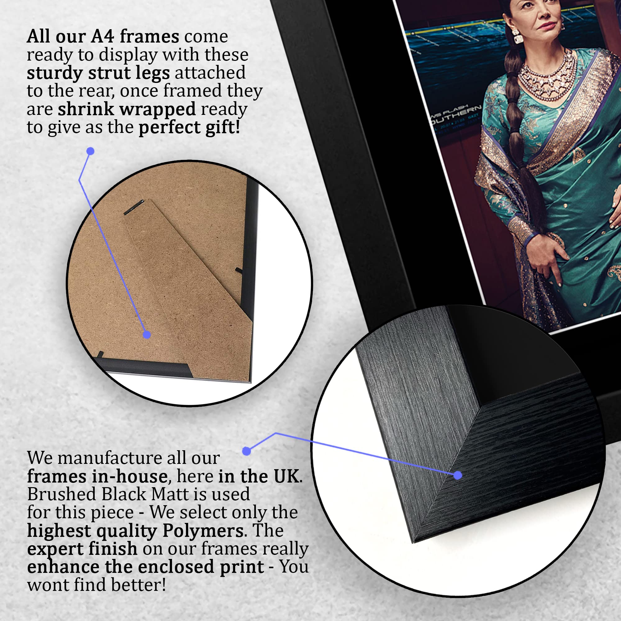 HWC Trading FR A4 Shohreh Aghdashloo The Expanse Regali Stampati Autografo Firmato Immagine Per Gli Appassionati Di Programma Televisivo - A4 Framed