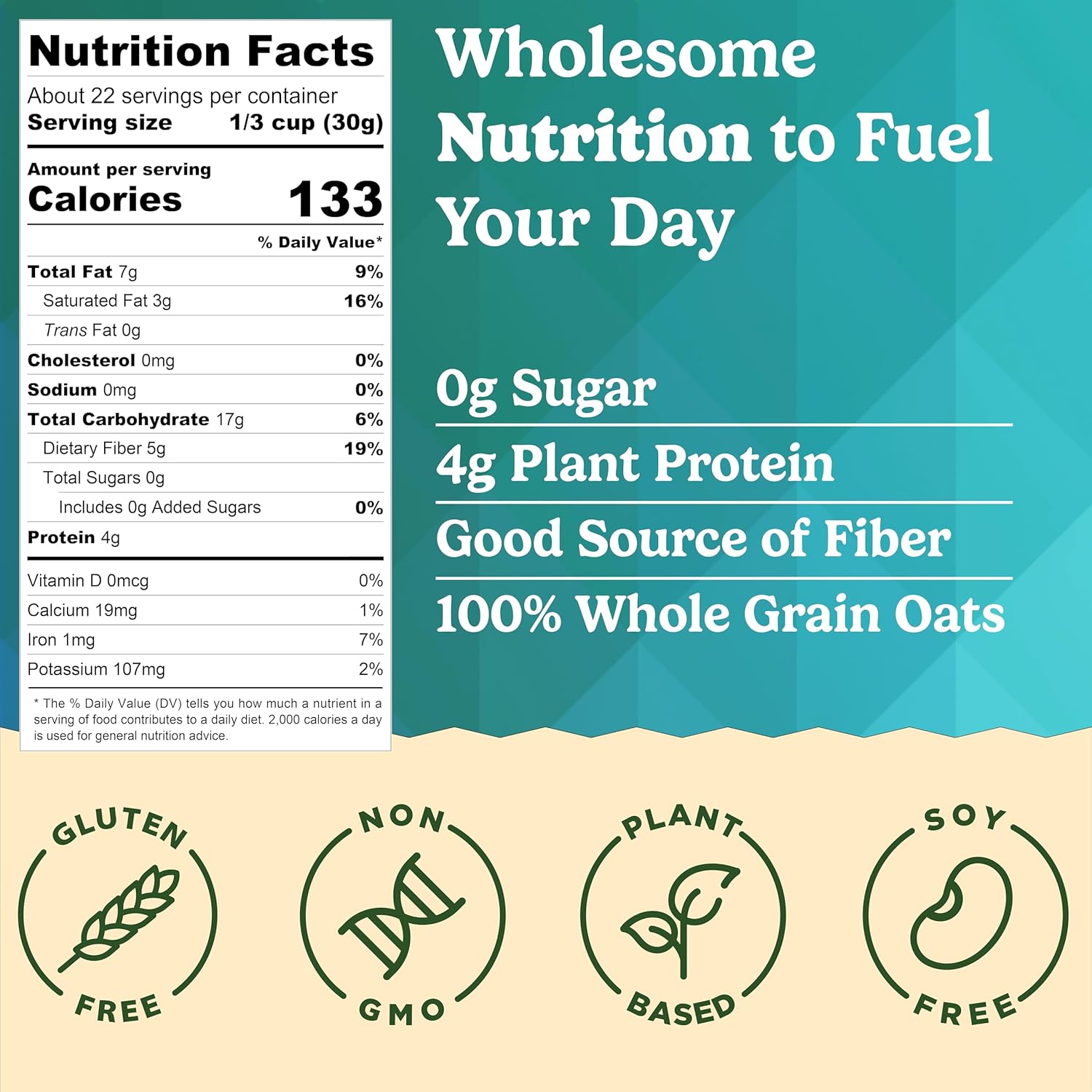 MyCerealMix Sugar Free Granola Cinnamon Pecan 6-Pack Bulk 144oz – Keto High Fiber Diabetic Cereal, Plant-Based Gluten Free Snack, Monk Fruit, No Stevia or Erythritol, Bulk Value Healthy Breakfast