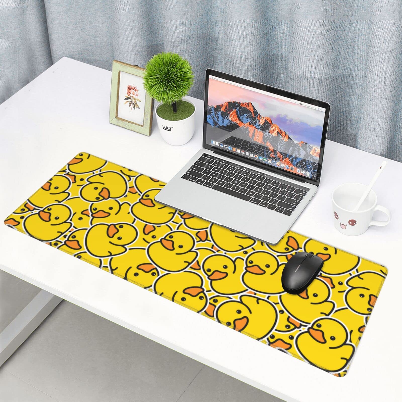Amazon.com: AoHanan Large Mouse Pad Yellow Cute Ducky Gaming