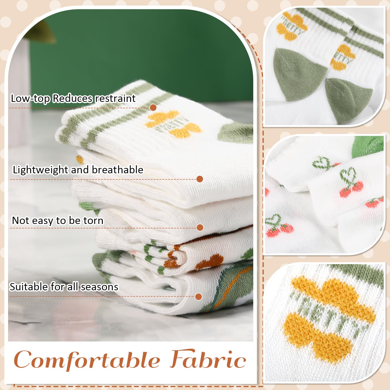 Mumufy 100 pares de calcetines de tobillo de corte bajo para mujer a granel con bonitos patrones bordados de corte bajo, calcetines invisibles delgados, transpirables, cómodos, a granel, calcetines