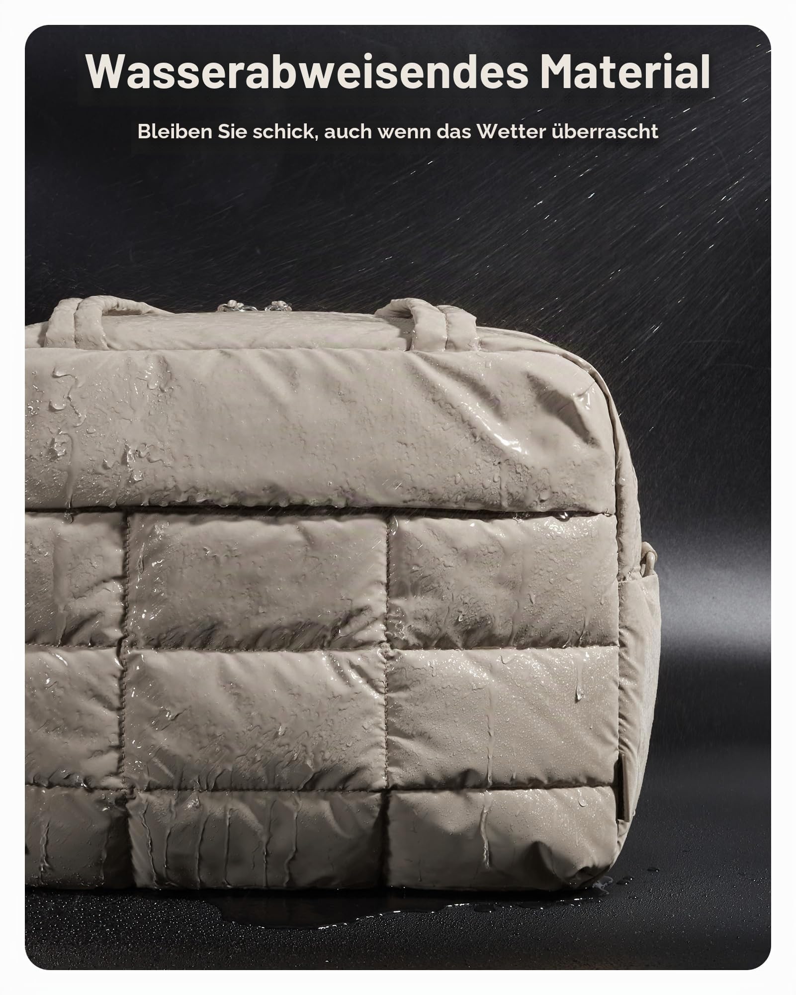 BAGSMART Puffer Sporttasche Damen Reisetasche Klein Mit Schuhfach 23L