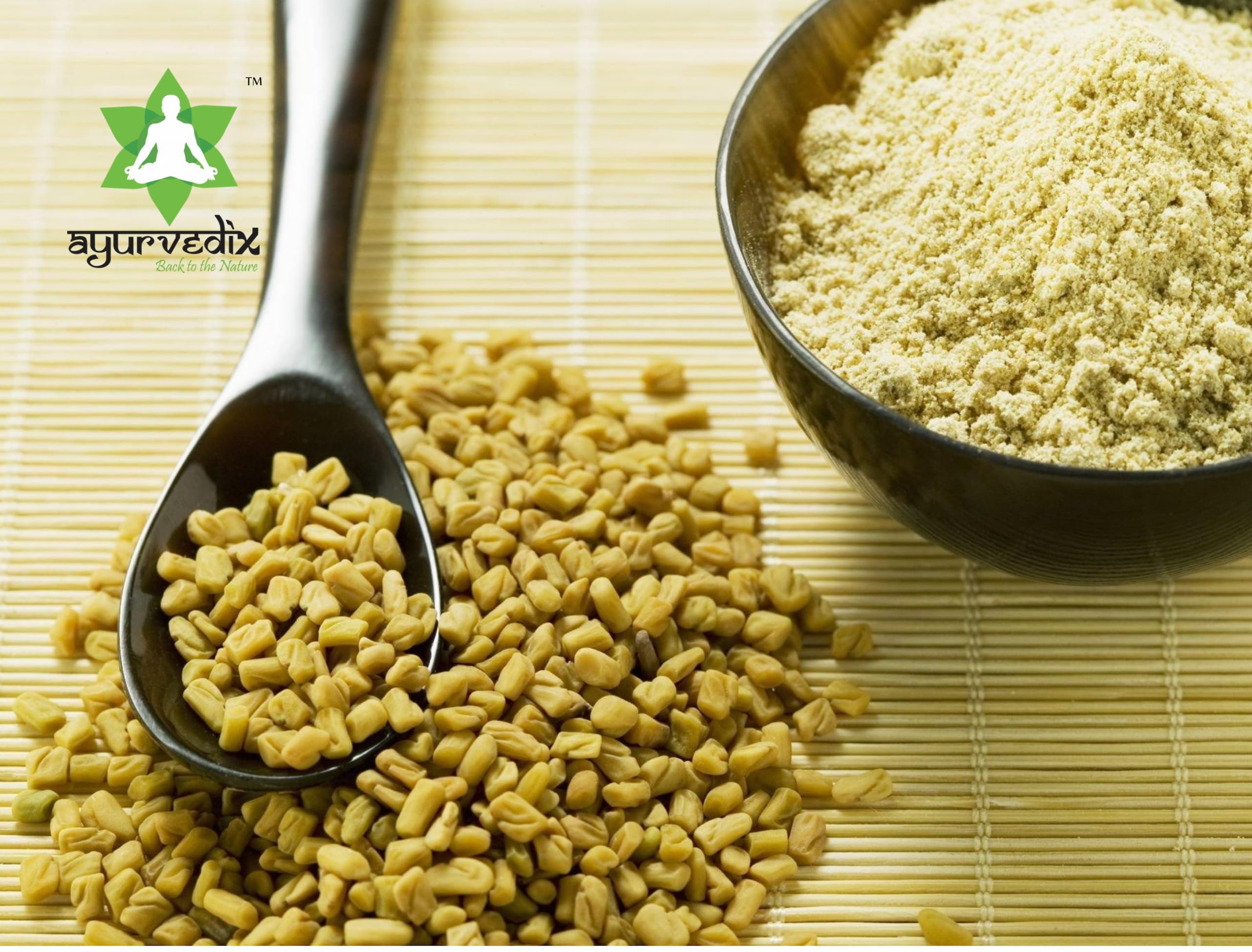 Ayurvedix Organic Fenugreek Powder (Methi Dana) 200g | Trigonella foenum-graecum | Non-GMO, Vegan | Supports Hair Care, Digestion & Cooking | No Added Preservatives | Jaivik Bharat & USDA Certified 1