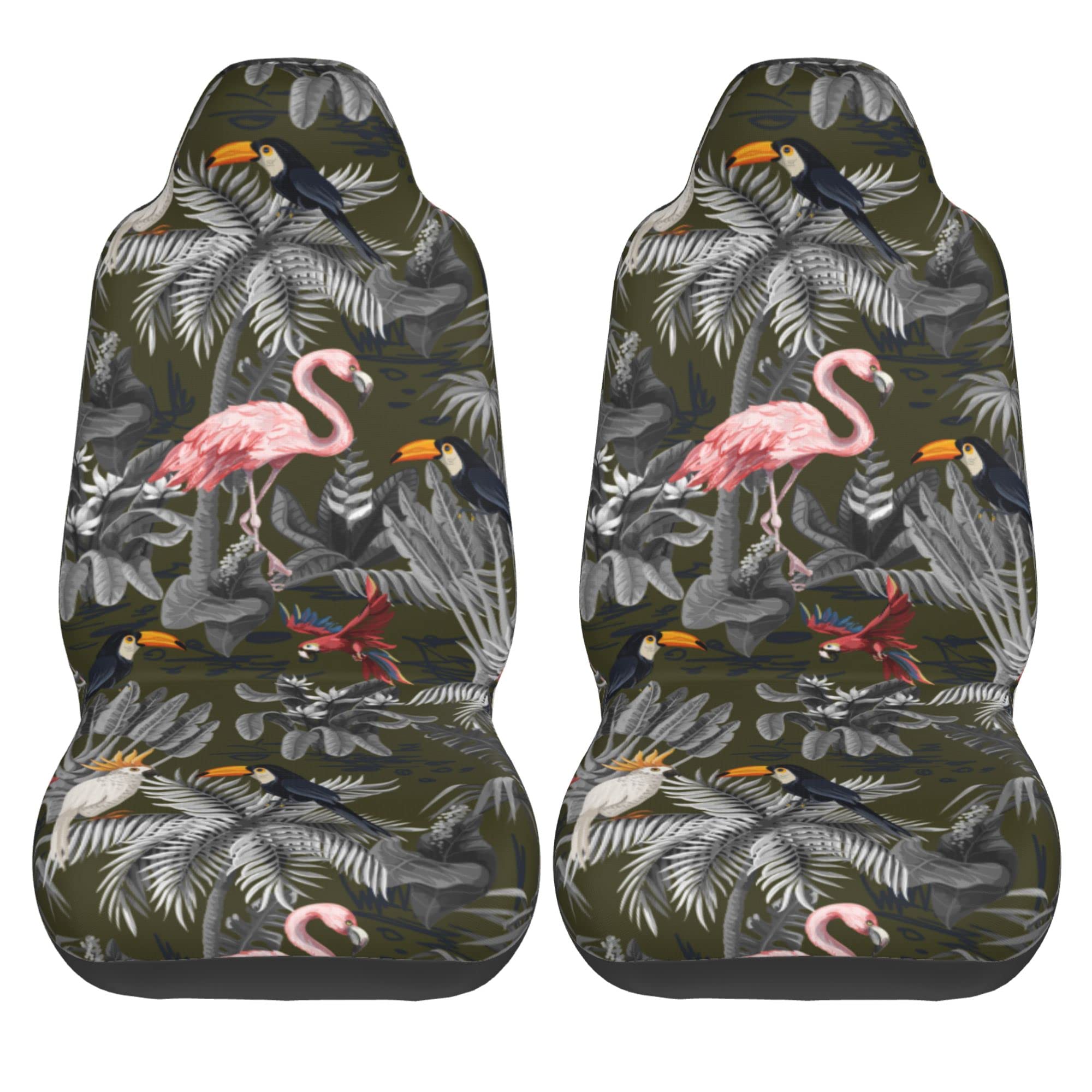 Weihnachts Autositzbezüge 2er Set - Universal Für Vordersitze - Rot/Weiß Weihnachtsmotiv