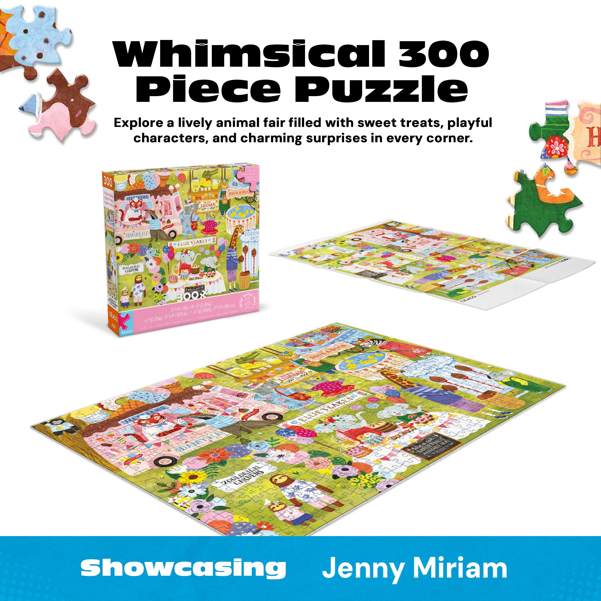 Amazon.com: Ceaco - Jenny Miriam - Zoological Gardens - 300 Piece