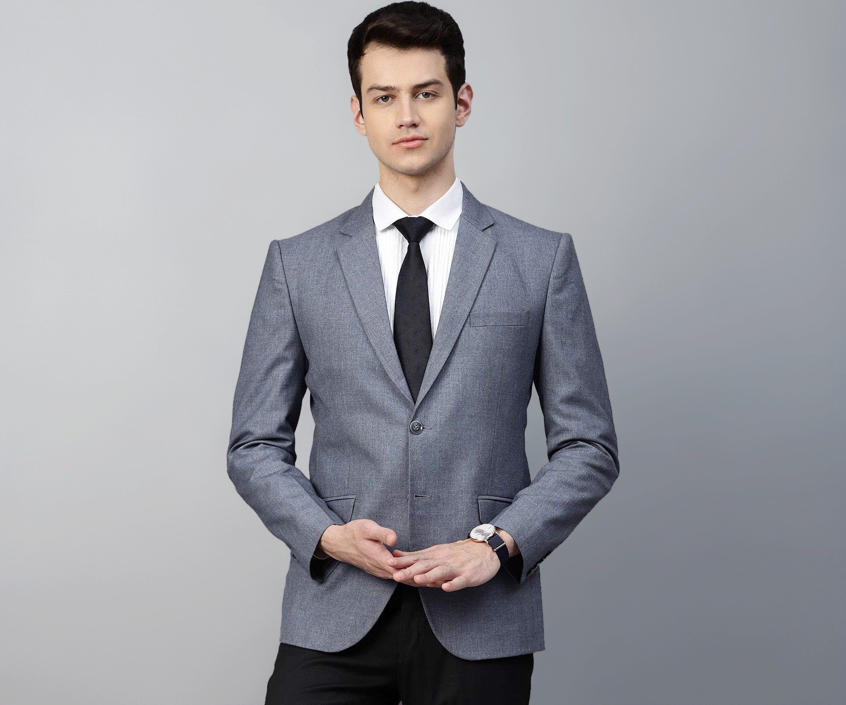 MANQ Men's Slim Fit Single Breasted Blazer - Stylish Fit