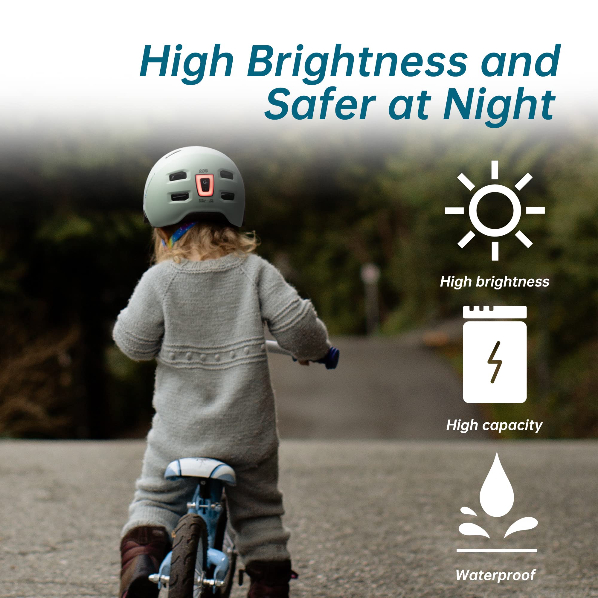 Casco de luz trasera LED enchufable