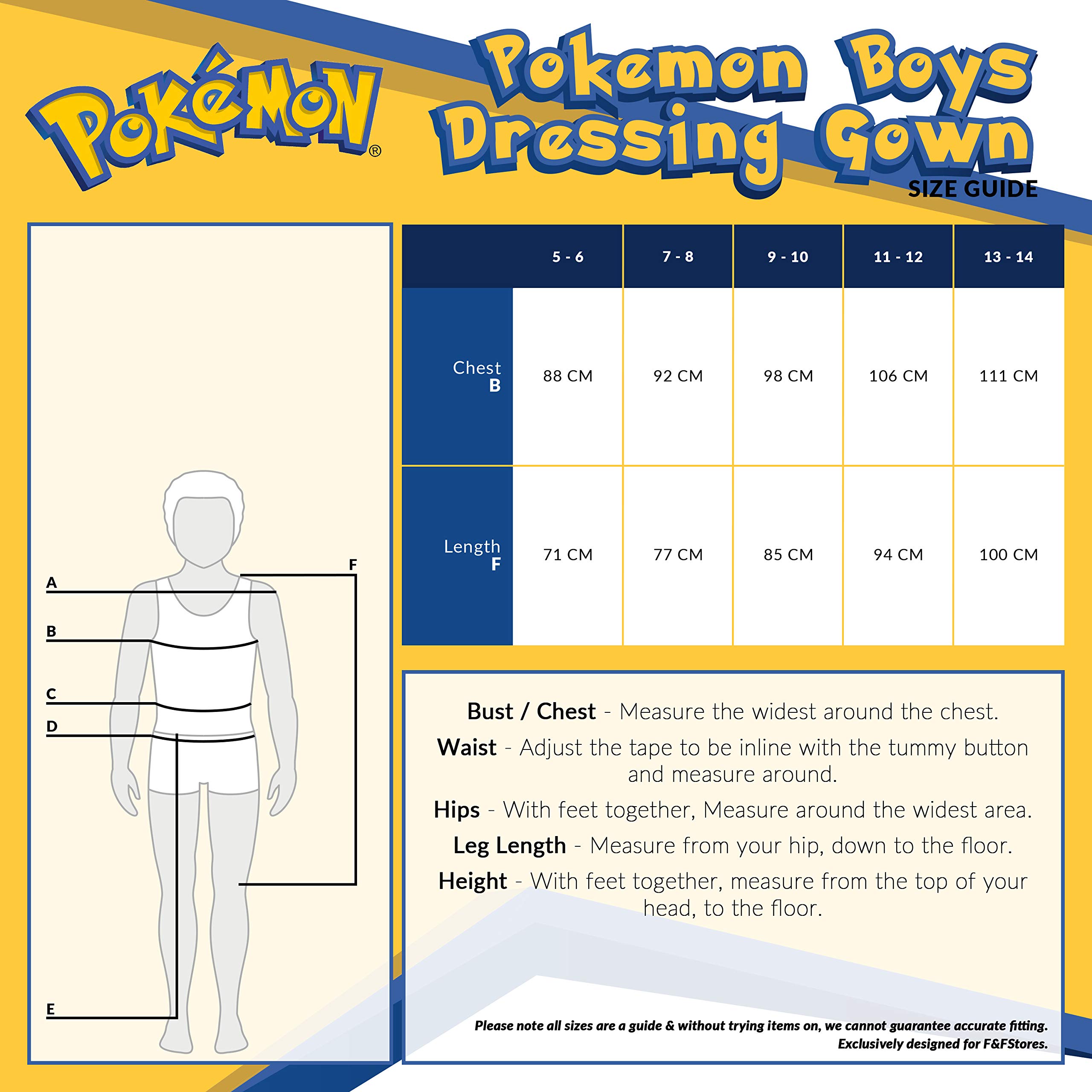 Pokemon szlafrok z kapturem, Pikachu 3D, miękki polarowy szlafrok dla dzieci, zabawne ubrania dla dzieci, dla chłopców lub dziewcząt, pomysł na prezent dla dzieci i nastolatków w wieku 4–14 lat