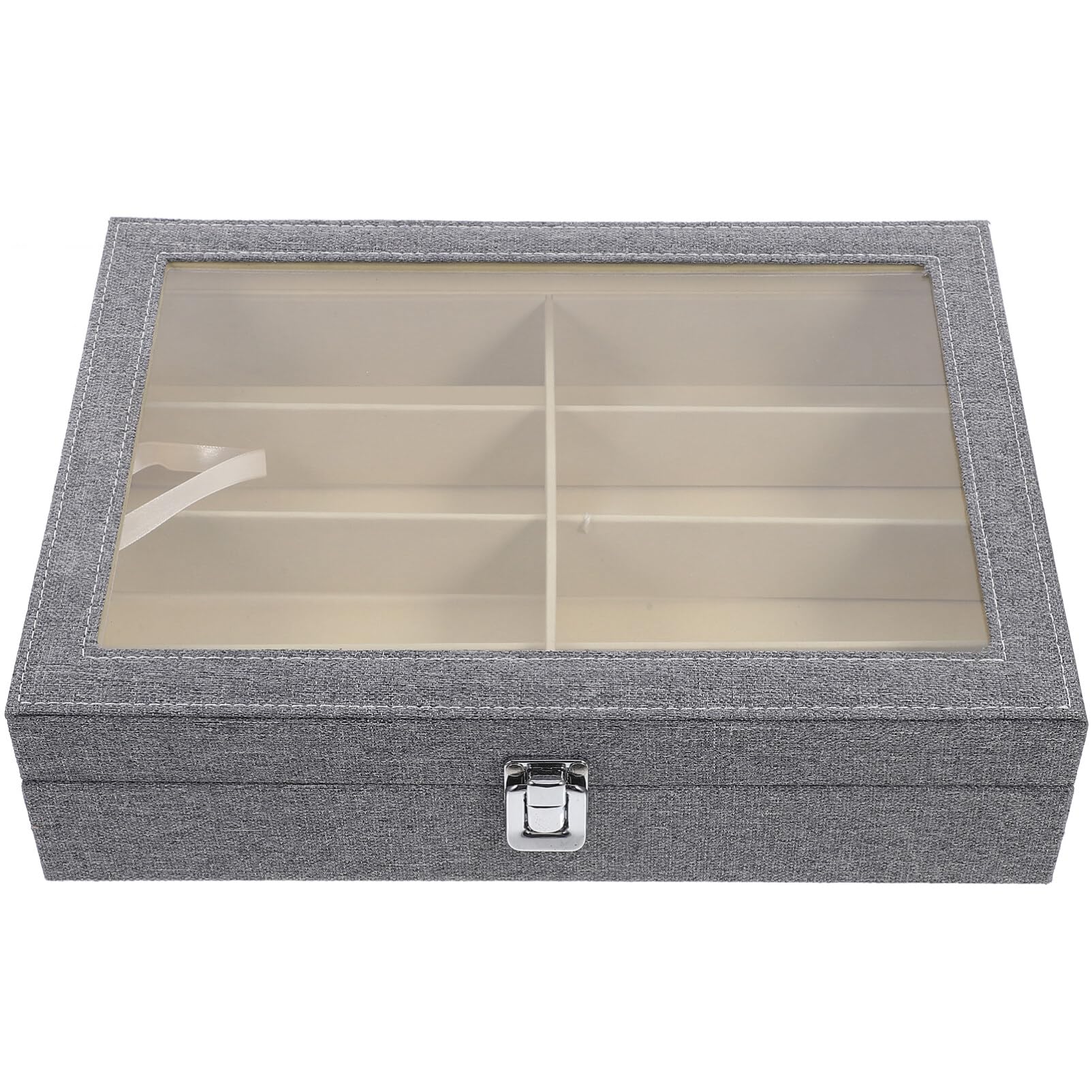 Organizador De Gafas De Sol con 8 Ranuras Expositor Soporte para Guardar Varias Gafas Elegante Estuche Diseño Compacto.