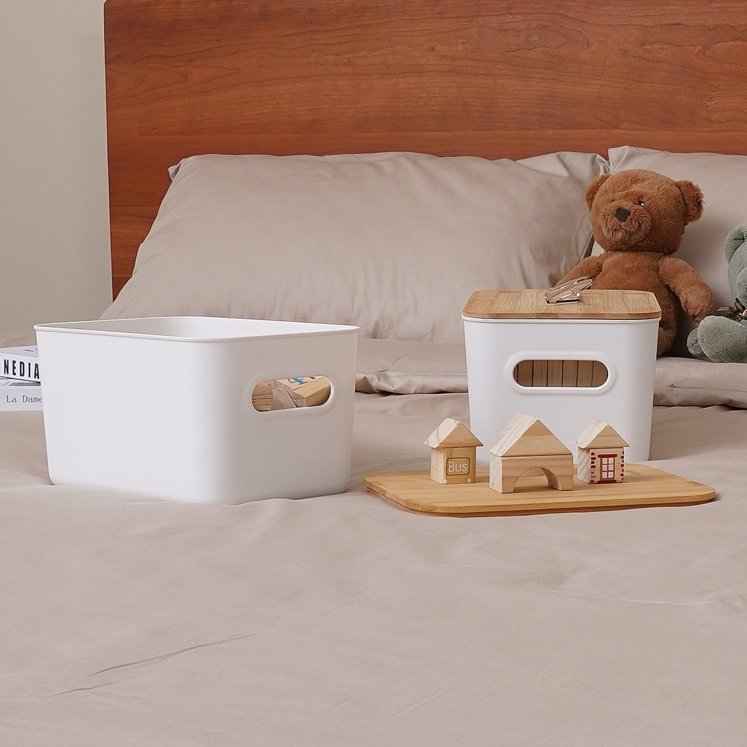 Cajas Almacenamiento Plastico Juego De Cajas Organizadoras Slim