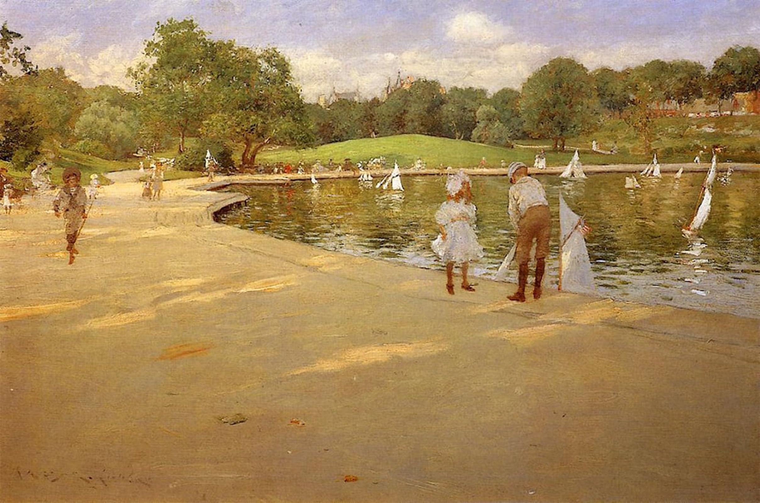 Pintura murales lienzo de William Merritt Chase para decoración elegante de salón o dormitorio 5