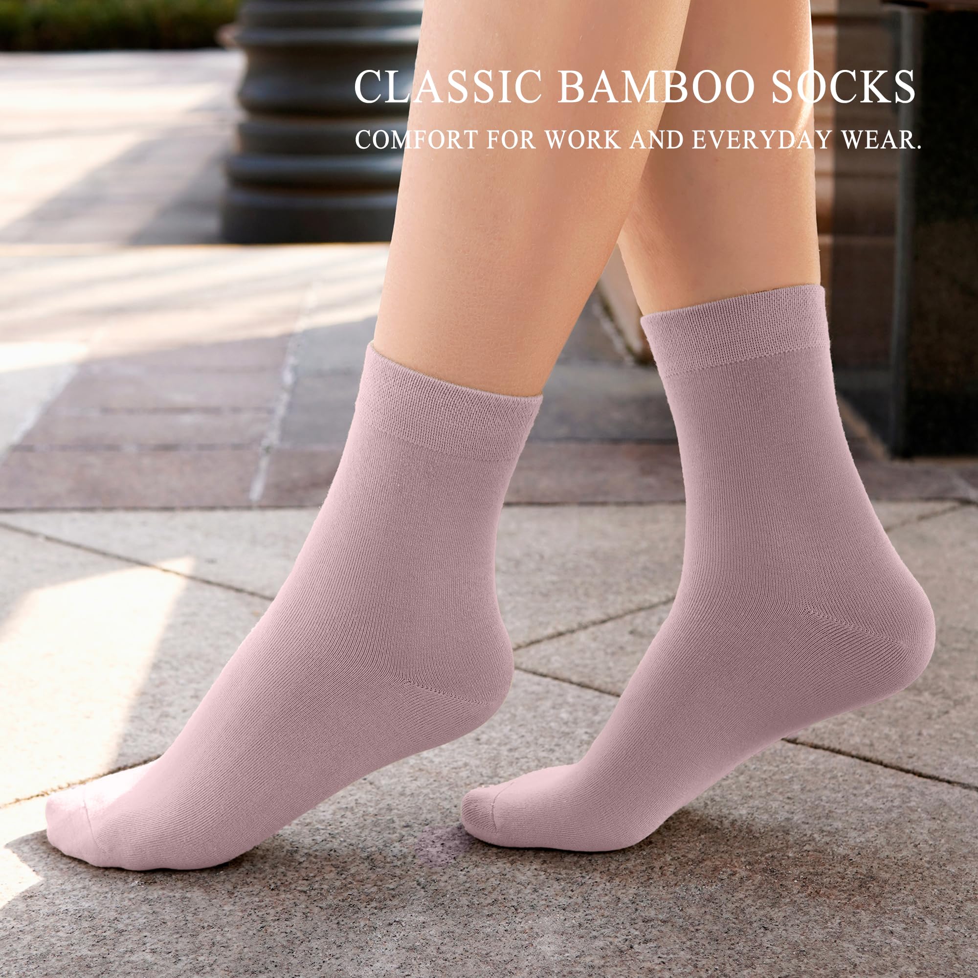 Calcetines finos de rayón de bambú para mujer, sedosos, antiolor, informales, de verano, 6 pares