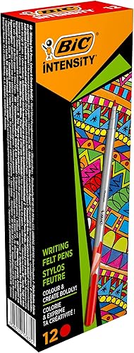 BIC Marcador Intensidad Media - Caja de 12 Rojo