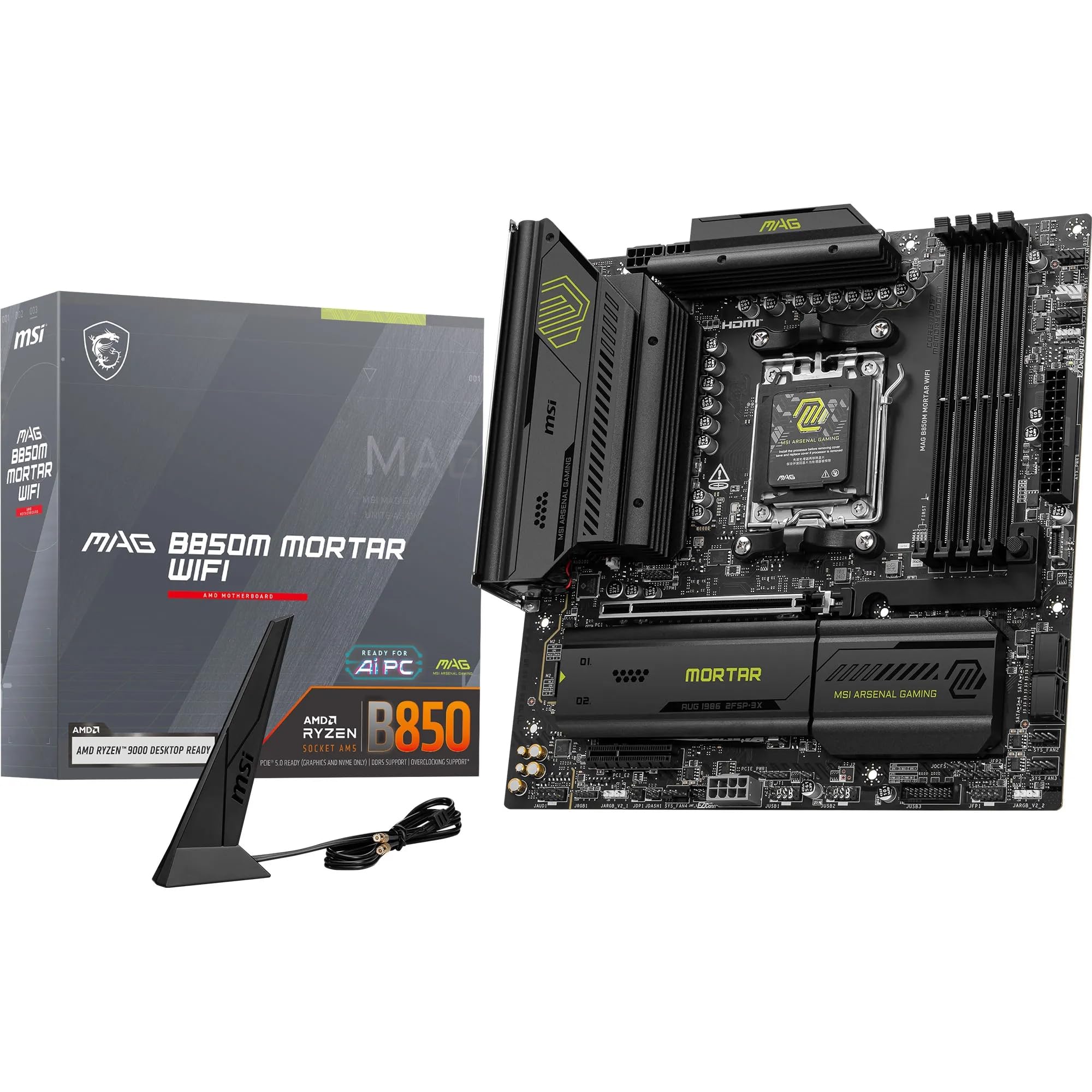 Amazon.com: MSI MAG B850M Mortar WiFi Motherboard, mATX