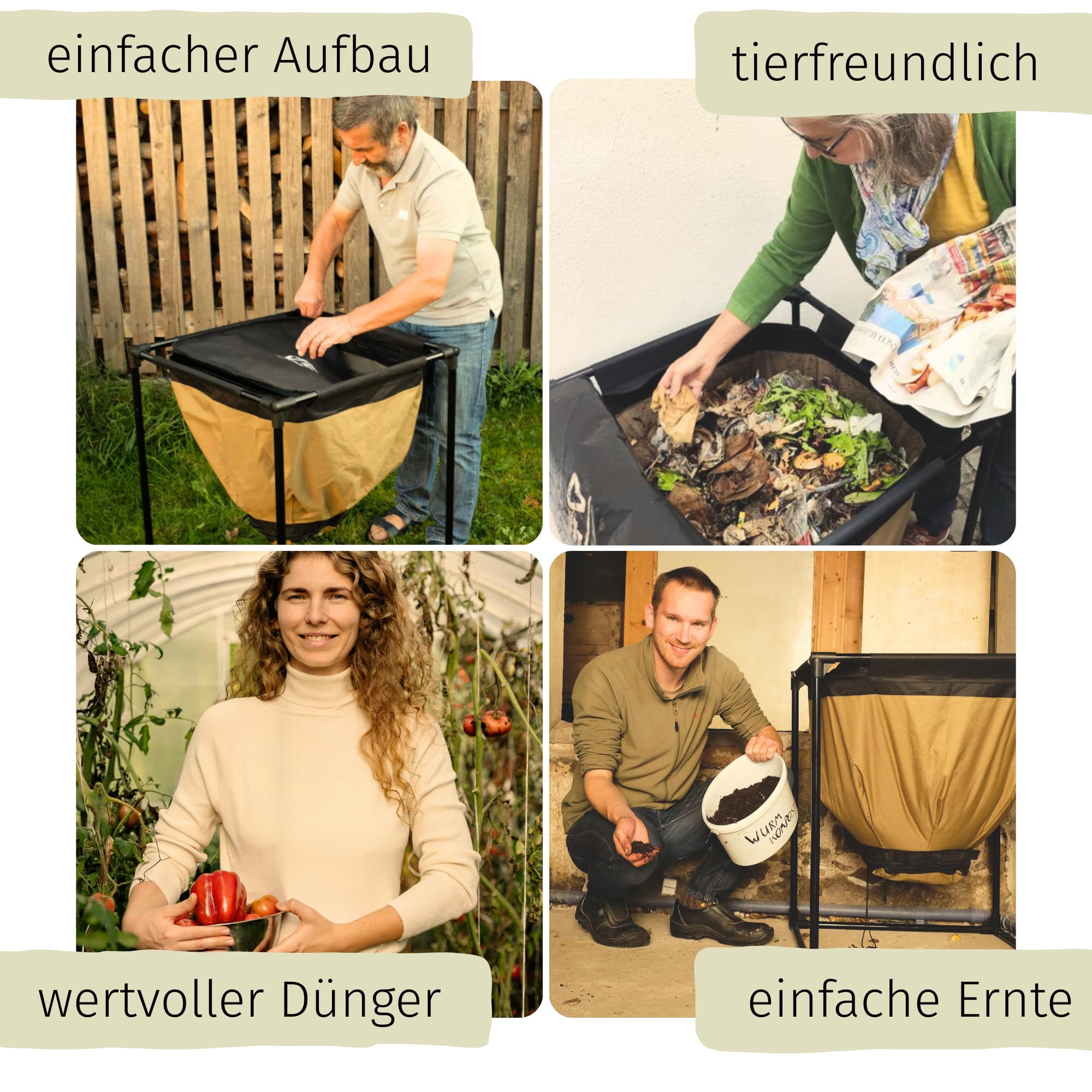 Wurmfarm Komposter | praktischer 150L Wurmkomposter