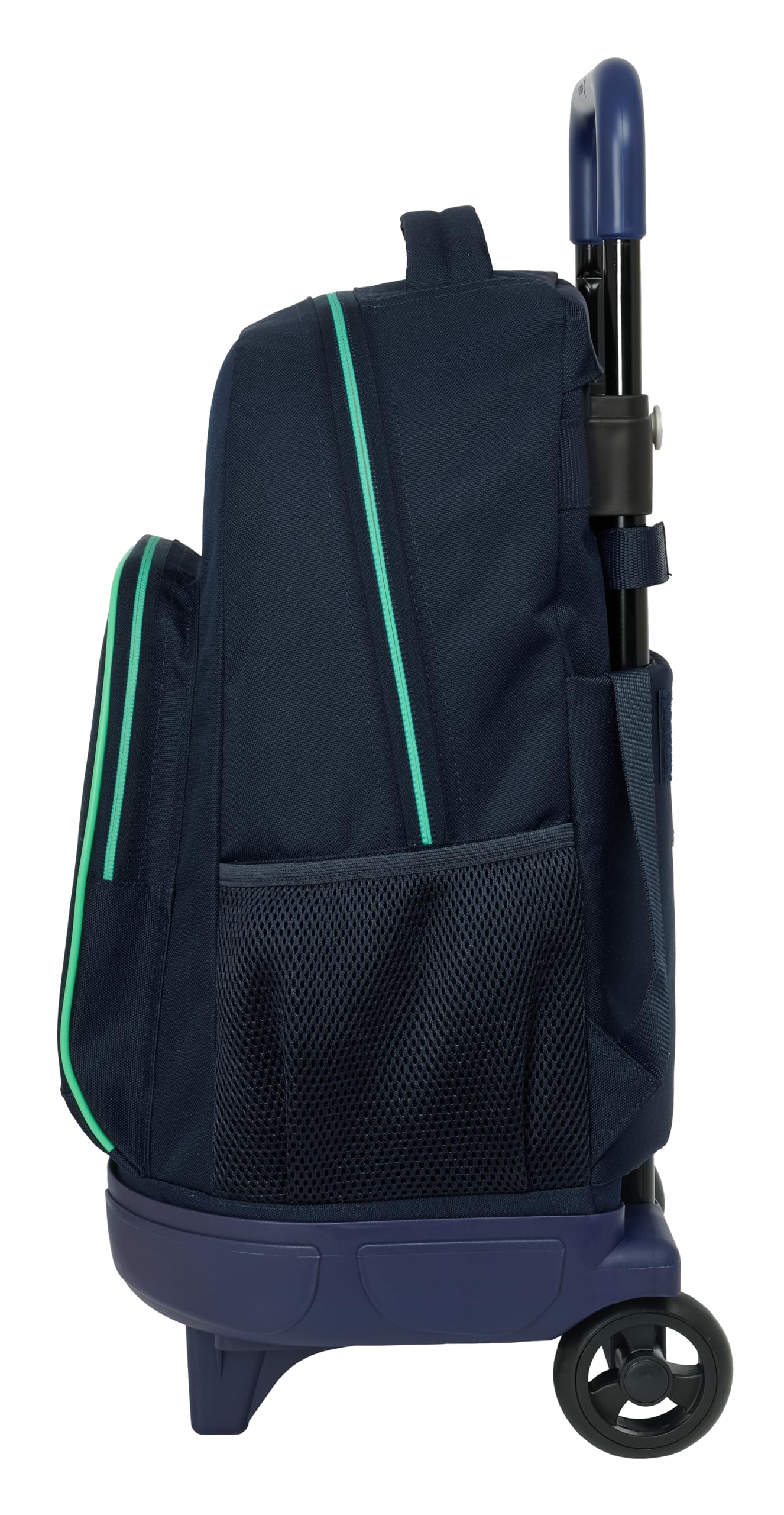 REAL MADRID 2ª EQUIPACIÓN 25/26 - Mochila Grande con Ruedas, Compacta, Extraíble, Ideal para Niños de Diferentes Edades, Cómoda y Versátil, Calidad y Resistencia, 33x22x45 cm - 4