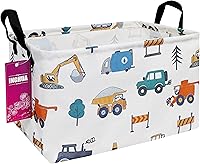 Vista 9 de Cesta de almacenamiento rectangular de tela, organizador de cesta para juguetes, libros, ropa, regalos, mascotas - Perfecta para el hogar, oficina