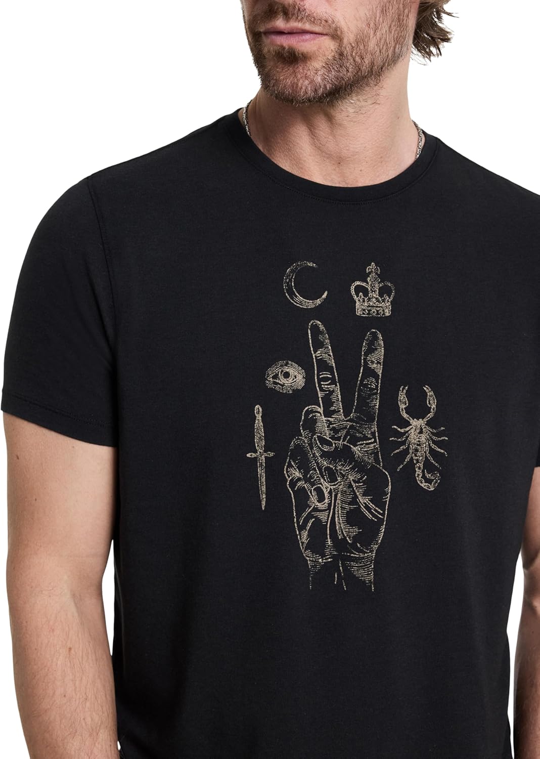 John Varvatos Men's Elements Peace Tee