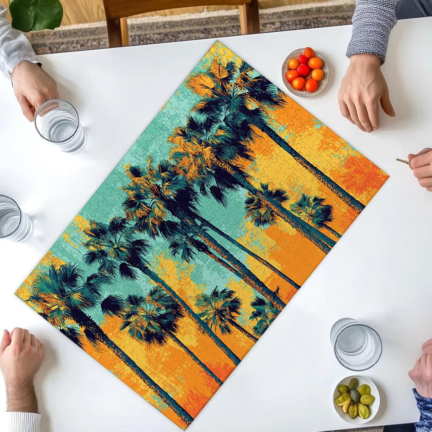 1000 sztuk puzzli, drzewo kokosowe 1000 sztuk puzzli dla dorosłych, prezent rocznicowy, prezent świąteczny, dekoracja domu, zapobieganie degeneracji mózgu u osób starszych v-930