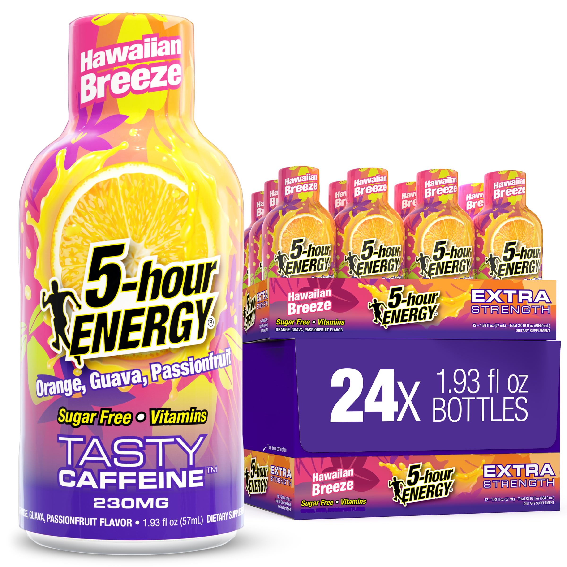 Amazon.com : 5-hour ENERGY Hawaiian Breeze Flavor, 24 Count, 1.93