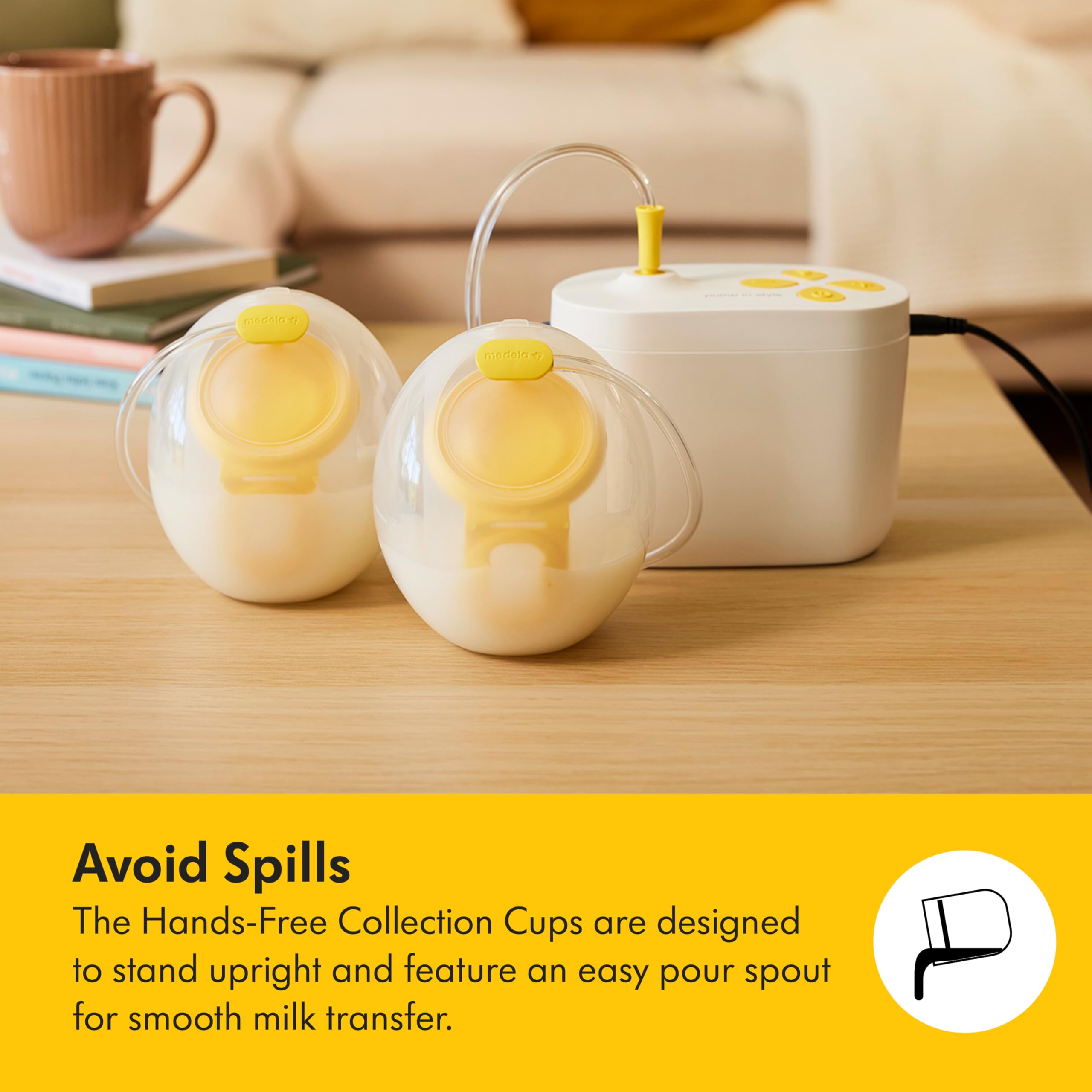 Medela Pump in Style Plug-in Breast Pump, Wearable in-Bra Collection Cups, Easy to Clean, Hospital Performance Breastpump