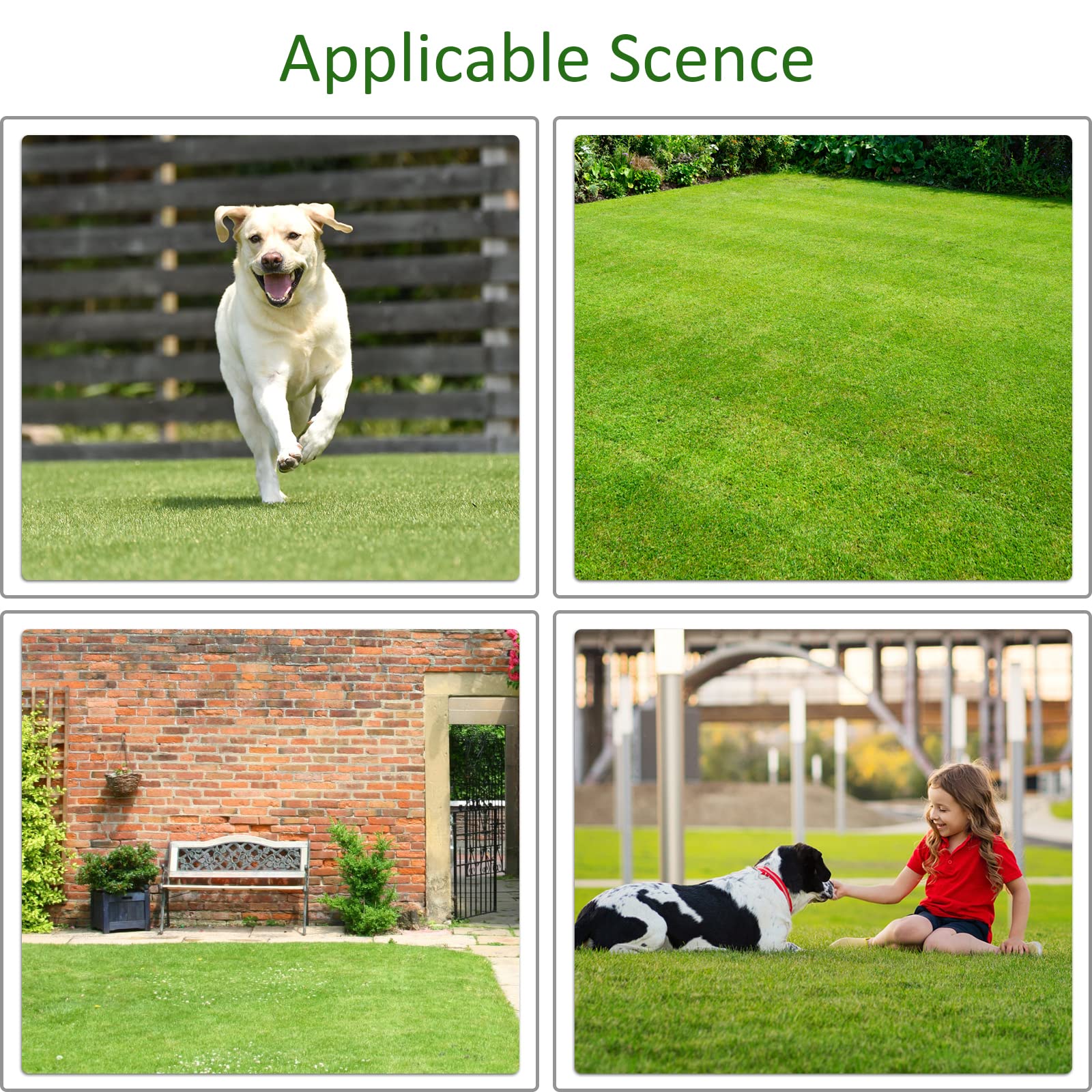 HEBE Artificial Grass Turf Area Rug 3' X 5' Artificial Grass Rug Turf Mat for Dogs Pets Indoor Outdoor Patio Mat Grass Door Mat for Balcony Garden Lawn Landscape