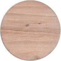 Vista 7 de Powell Finley - Mesa auxiliar de pedestal natural con tapa redonda