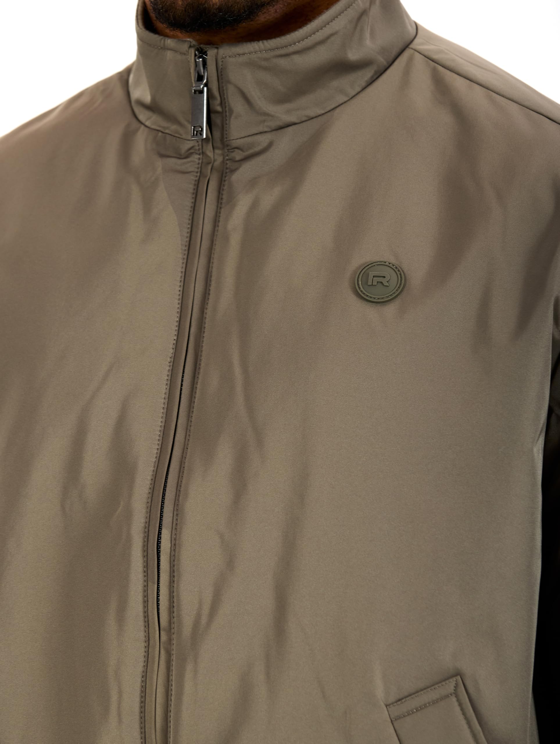 Redbridge Giacca da mezza stagione da uomo, leggera, con colletto alto e chiusura lampo, per il tempo libero, per la primavera e l'autunno