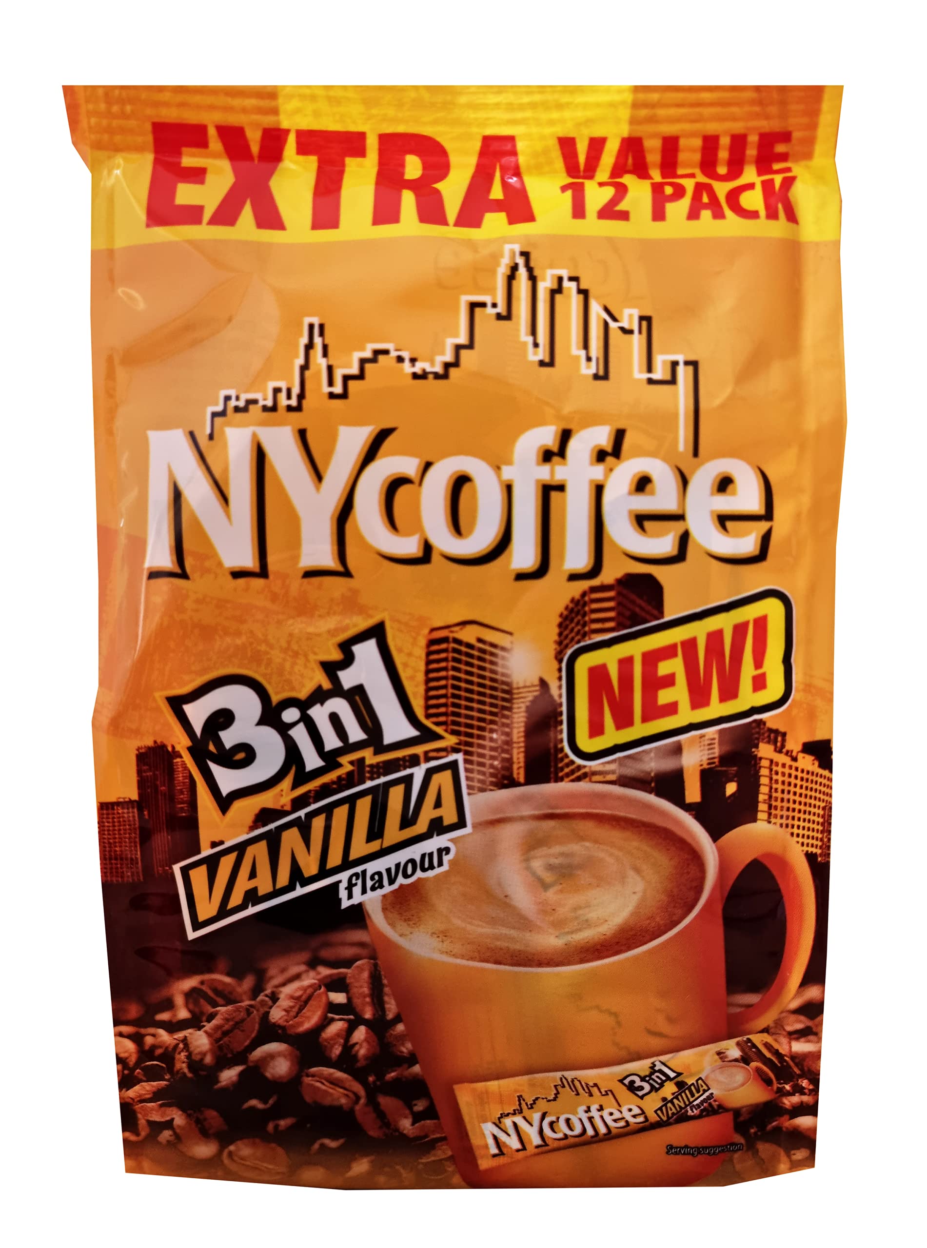 Buy NY Coffee 3 in 1 sachets [8 x 12] 96 servings Vanilla flavour