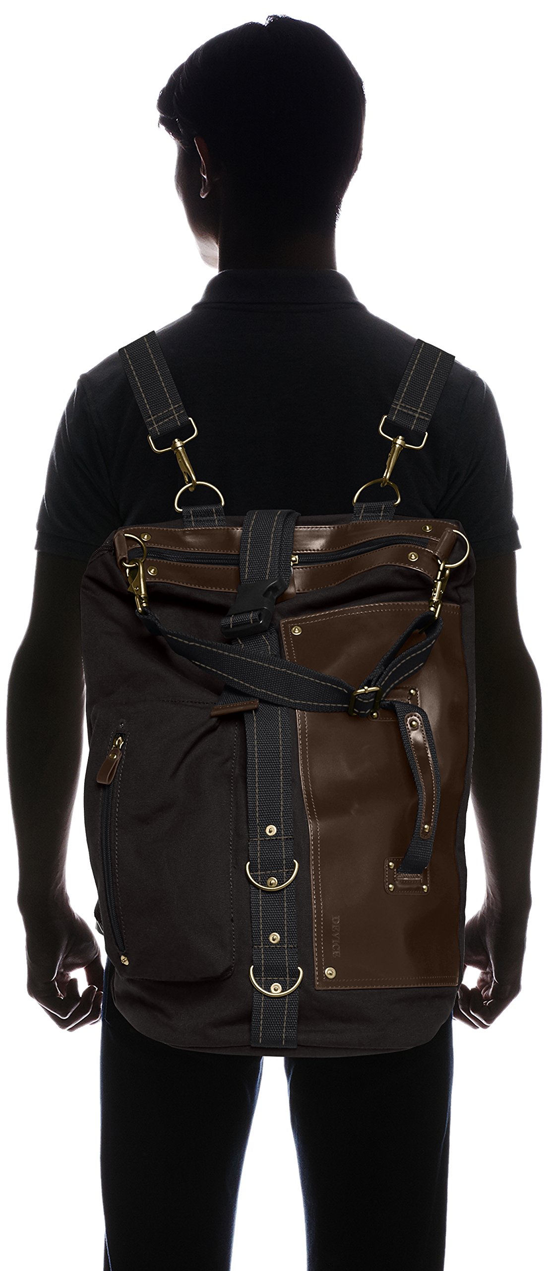 DEVICE [Dispositivo] Forma de 3 vías Mochila EHR66038 Negro