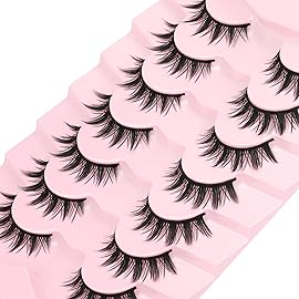 Manga Lashes False Eyelashes Doll Dramatic Eyelashes Anime Cosplay Japanese Style Lashes Spiky Long Thick Mink Eye Lash Strips by EYDEVRO