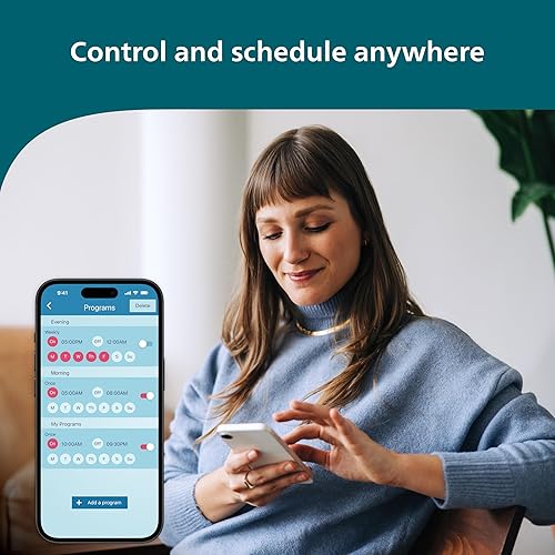 Miniatura 5 de Philips ACK JDT3793W37 - Enchufe WiFi, 1 toma de tierra, rectangular, blanco, JDT3793W37