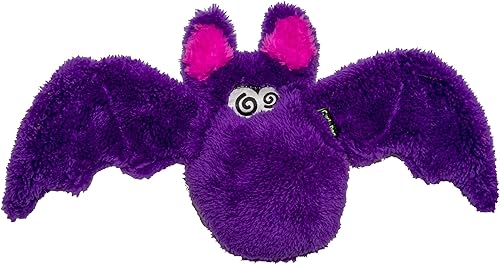 Duraplush - Murciélago morado mediano juguete ecológico y duradero para perros Perfecto para jugar a buscar y tirar de la guerra Fabricado en