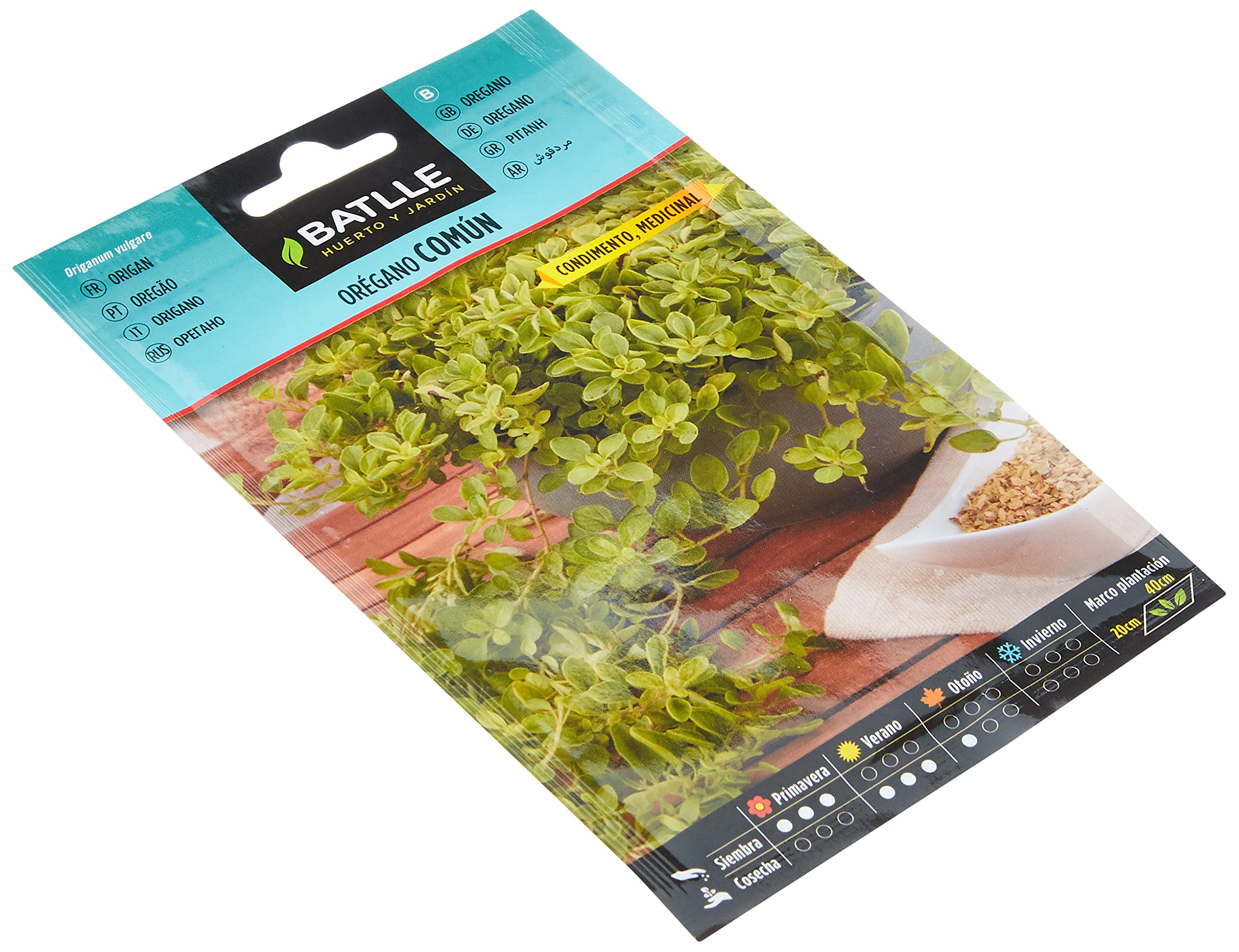 Graines aromatiques de Batlle - Origan commun (0,5g), vert