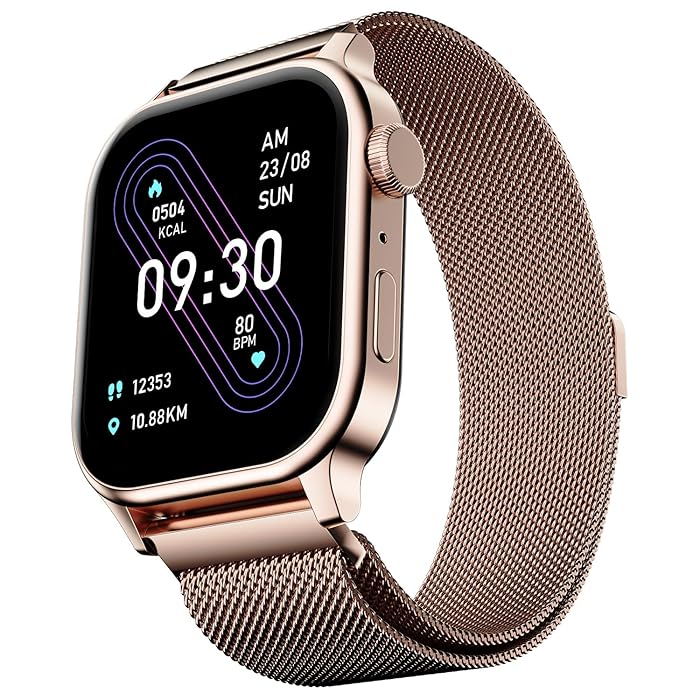 Fire Boltt Rise Millanese Smartwatch with 1.85 Inch HD Display
