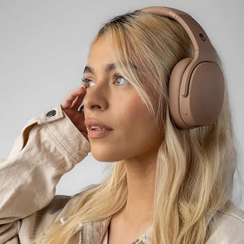 Skullcandy Crusher Evo kablosuz Bluetooth kulaklık, çok duyusal baslı, gürültü izolasyonlu kulak üstü uyum, 40 saate kadar pil, iPhone Android için mikrofon - astar
