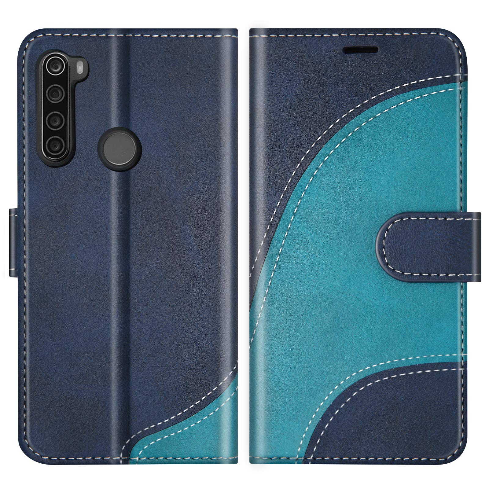 VLQI Cover Libro per Xiaomi Redmi Note 8 2021 & 2019 Portafoglio Folio con Disegni Mangas Custodia Protettiva Antiurto Caso Magnetica e Porta Carte